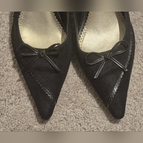 Predictions | Elegant | Black Slingback Heels | Size 9.5 - Picture 2 of 11
